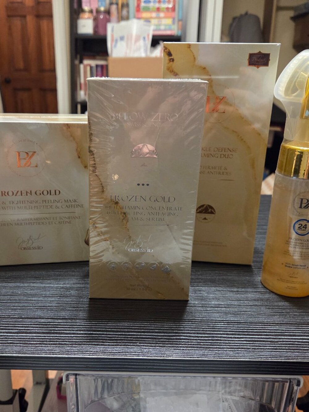 Frozen Gold Luxury Firming & Brightening Skincare Ritual • 4‑Piece Set NWT